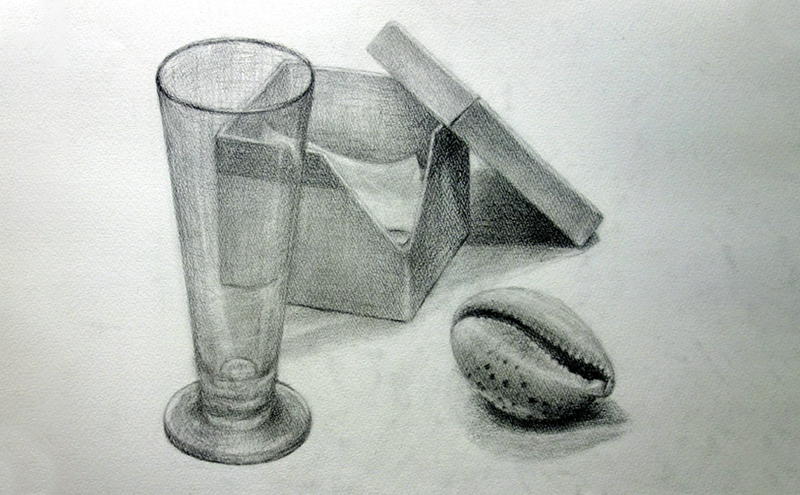 伊藤画塾 鉛筆デッサン 生徒作品