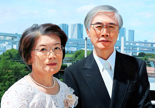 油絵 F氏夫妻の肖像