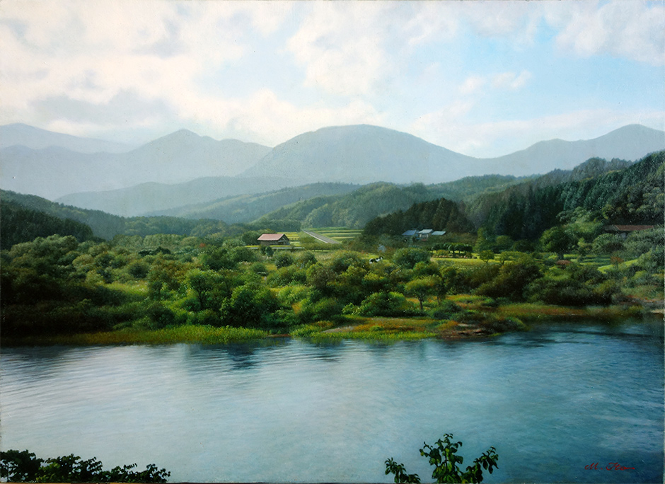 伊藤正宏 油絵 P20 「七ツ森」