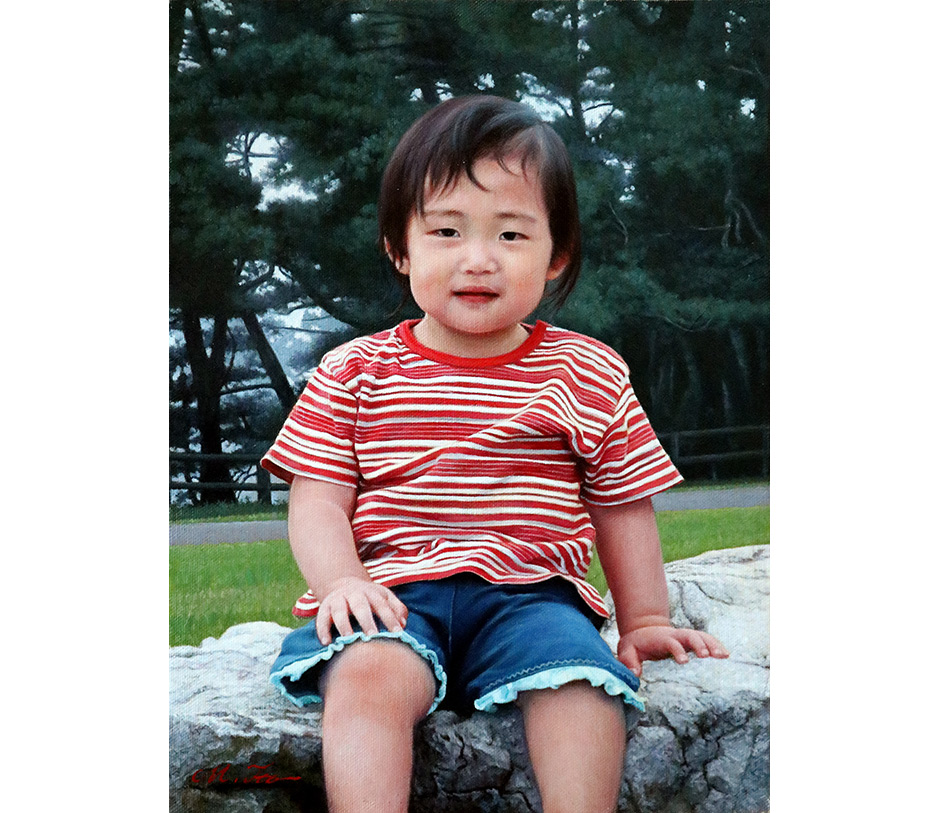 伊藤正宏 油絵 F4「紗也」