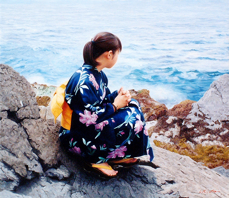 伊藤正宏 油絵 F10「SEIKO」